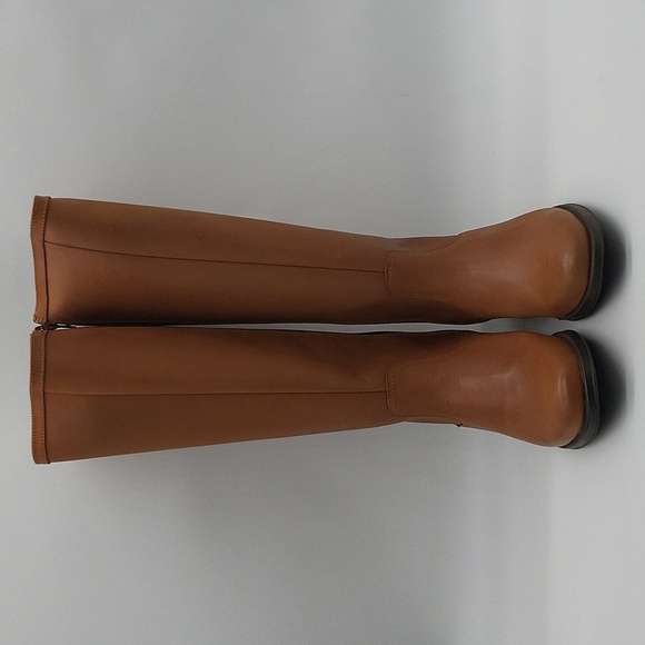 1095- Helena Rouge Boots Genuine Leather Made In Spain Tan Color Size 5.5 NWT - Picture 4 of 7